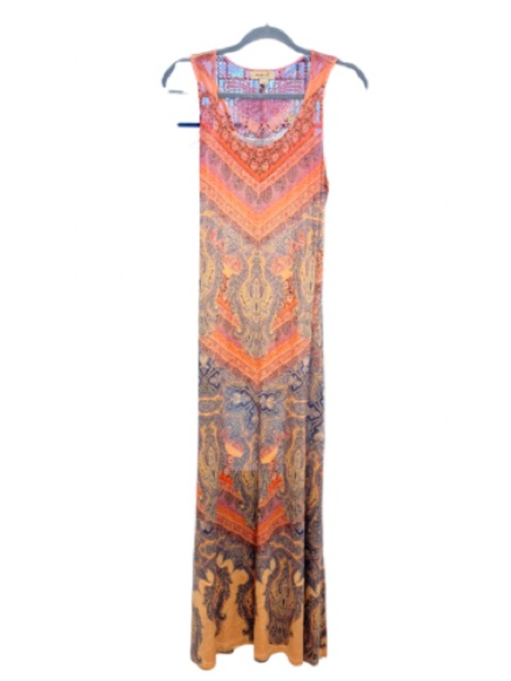 One World NWT Sleeveless Boho Fairy Festival Butterfly Maxi Dress XS Romantic